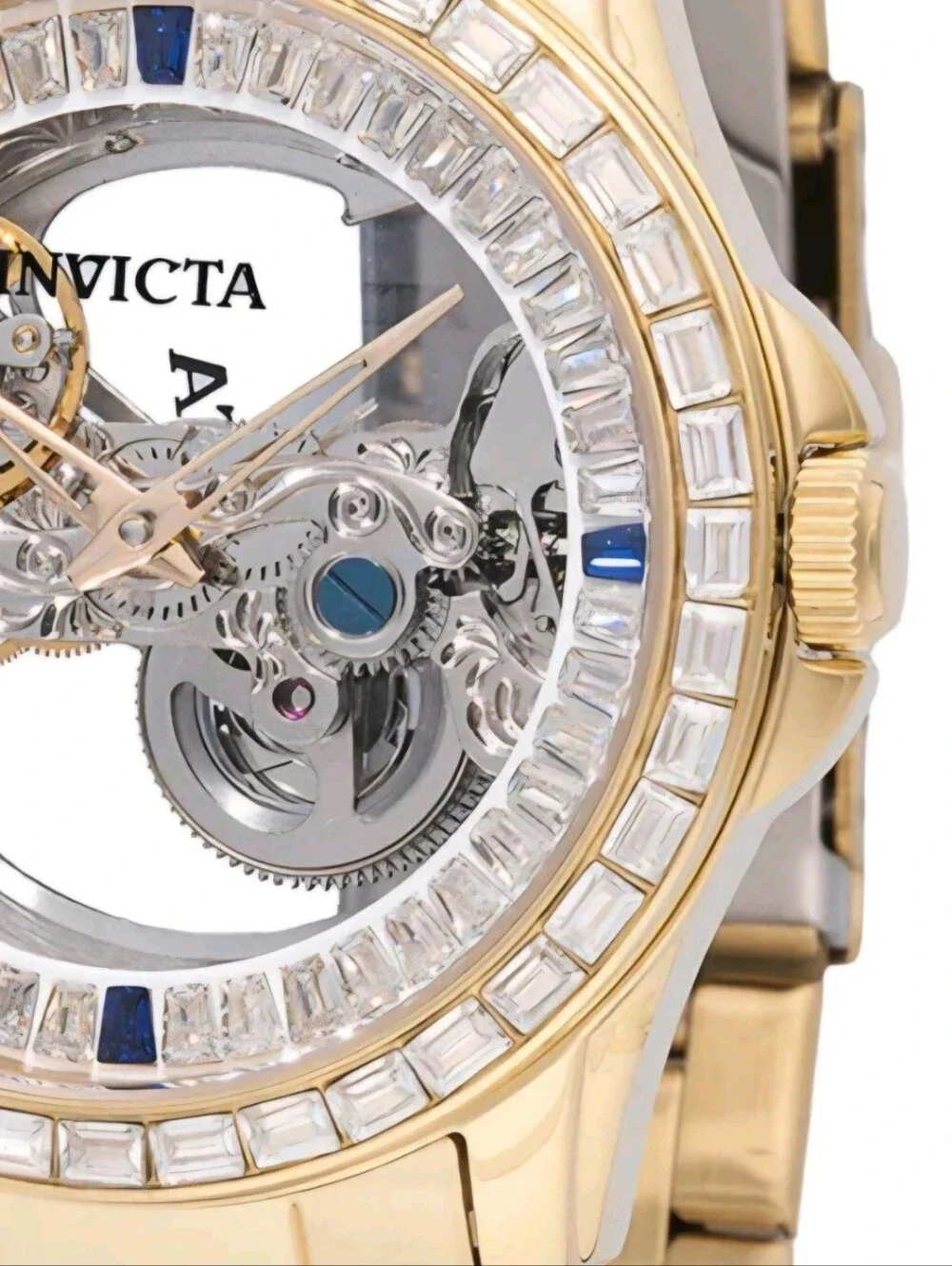 Invicta Objet D Art Idyll Automatic Men's Watch w/ Skeleton Dial - 43mm. Gold